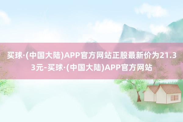 买球·(中国大陆)APP官方网站正股最新价为21.33元-买球·(中国大陆)APP官方网站